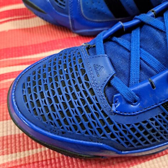 Size 13 - Adidas Adipure Men Blue Solid Black - Picture 8 of 16